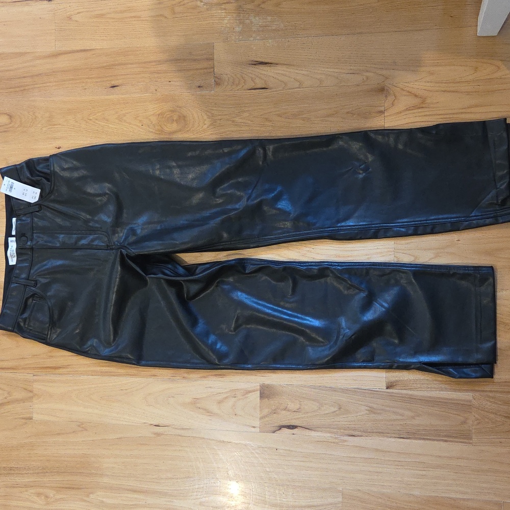 Abercrombie & Fitch High Rise Leather Pants